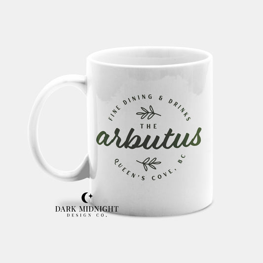 Arbutus Logo 15oz Mug - Officially Licensed Queen's Cove Series - Dark Midnight Design Co