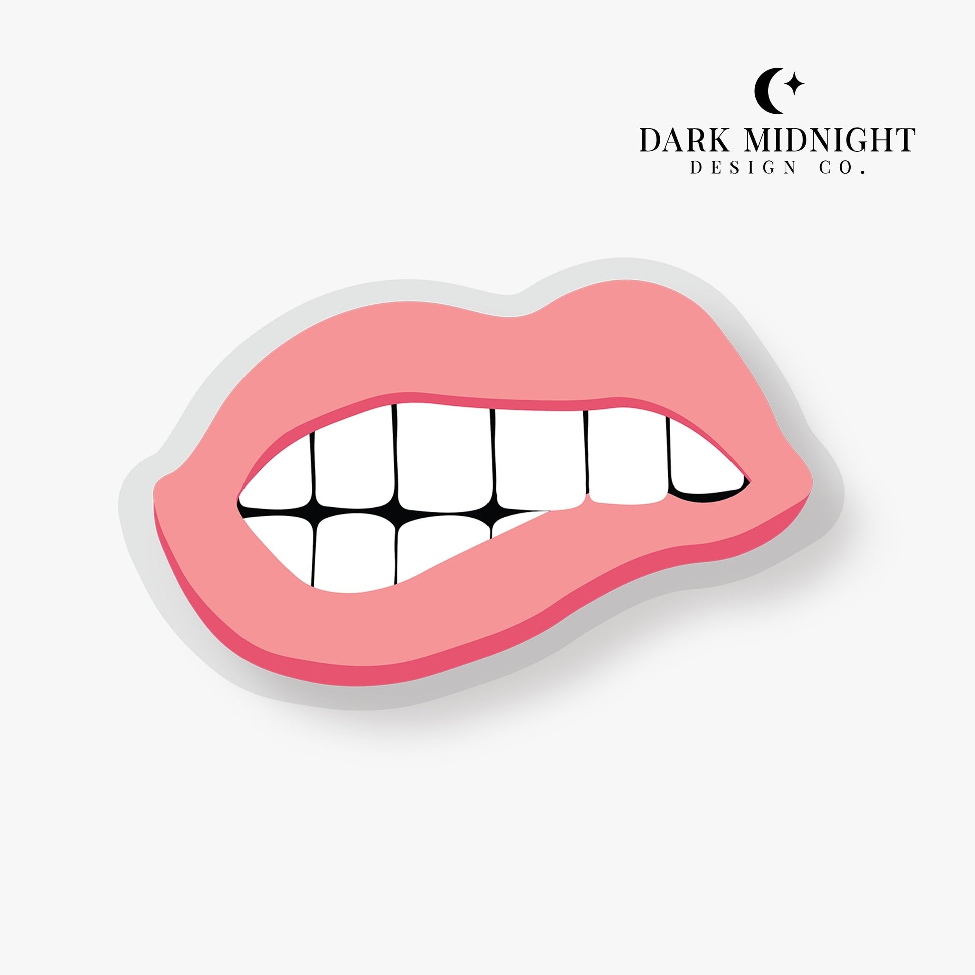 Bite My Lip Sticker - Dark Midnight Design Co