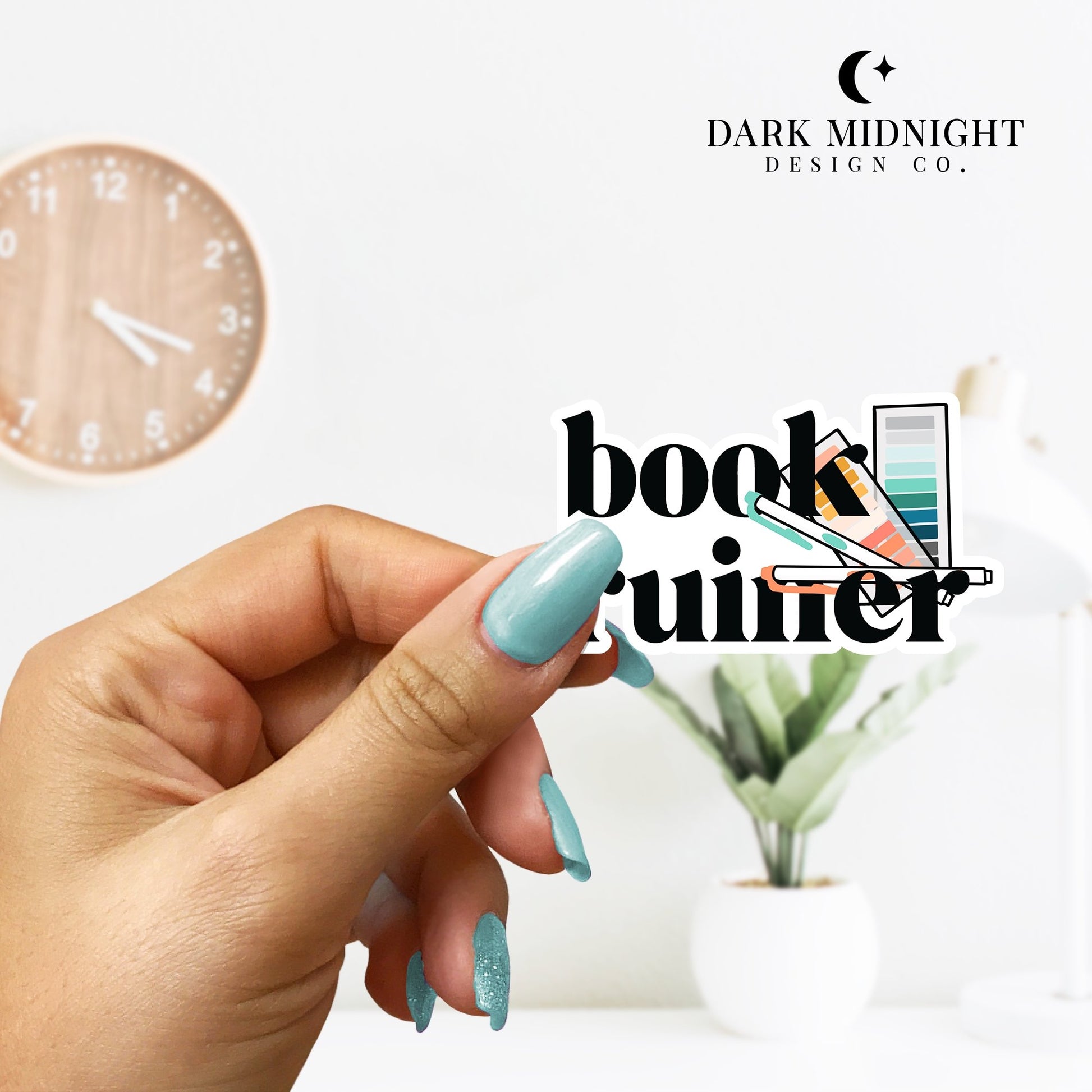 Book Ruiner - Bookish Annotation Sticker - Dark Midnight Design Co