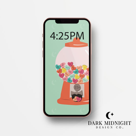 Candy Machine Good Girl Candies Phone Wallpaper - Dark Midnight Design Co