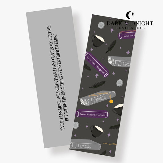 Character Anthology Bookmark - Leon Night - Officially Licensed Ruthless Boys of the Zodiac Bookmark - Dark Midnight Design Co