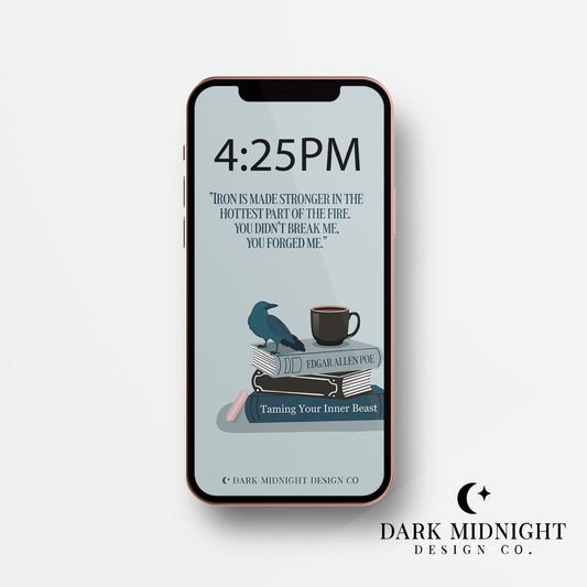 Character Anthology Phone Wallpaper - Darcy Vega - Officially Licensed Zodiac Academy Phone Wallpaper - Dark Midnight Design Co