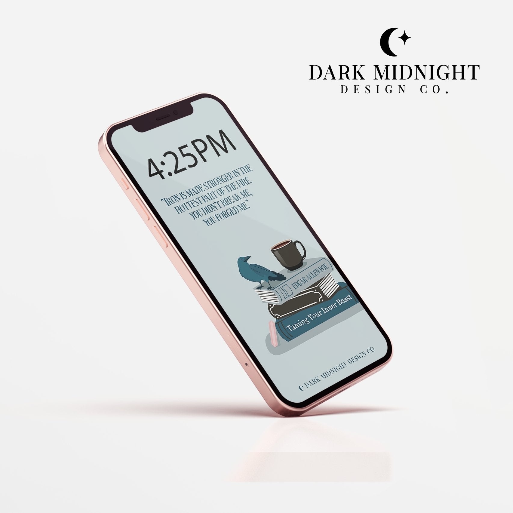 Character Anthology Phone Wallpaper - Darcy Vega - Officially Licensed Zodiac Academy Phone Wallpaper - Dark Midnight Design Co