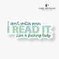 I Don't Watch Porn Sticker - Dark Midnight Design Co
