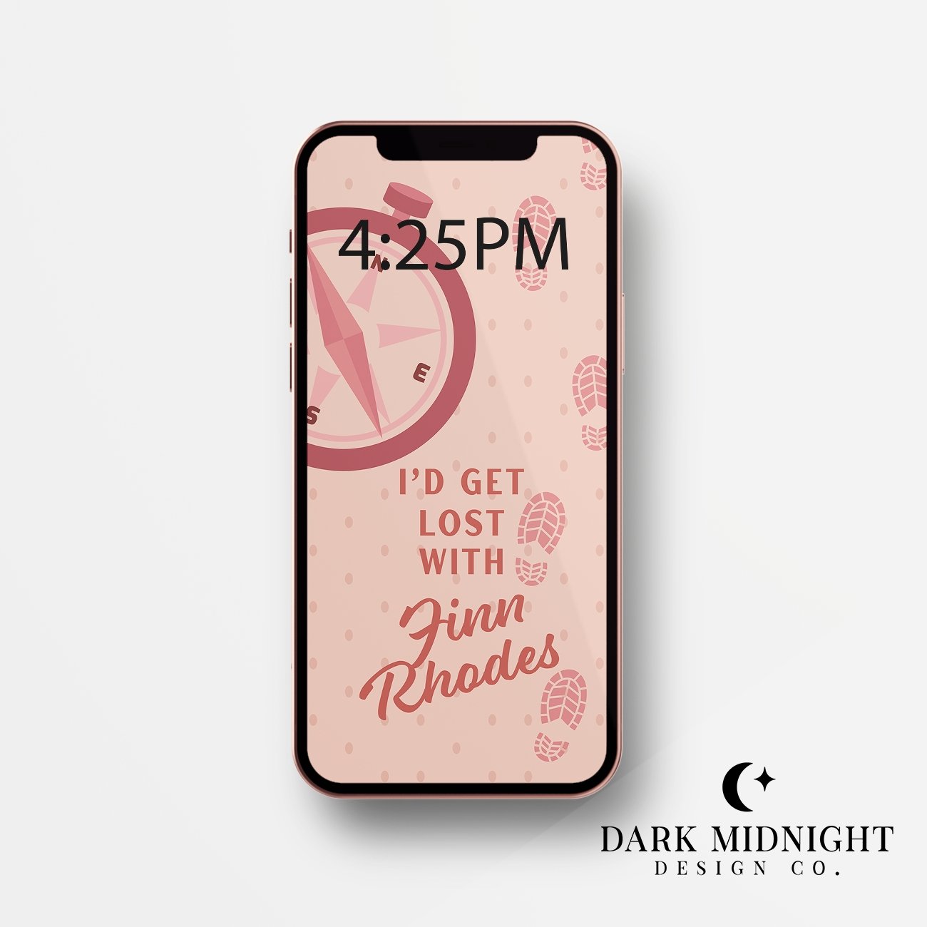 I'd Get Lost With Finn Rhodes Phone Wallpaper - Officially Licensed Queen's Cove Series - Dark Midnight Design Co