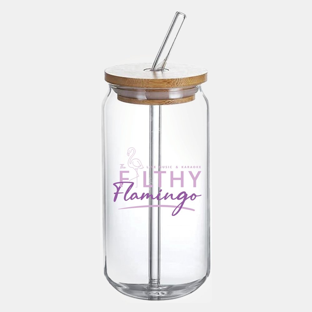Pre-Order: Filthy Flamingo Glass Can - Officially Licensed Vancouver Storm Series - Dark Midnight Design Co