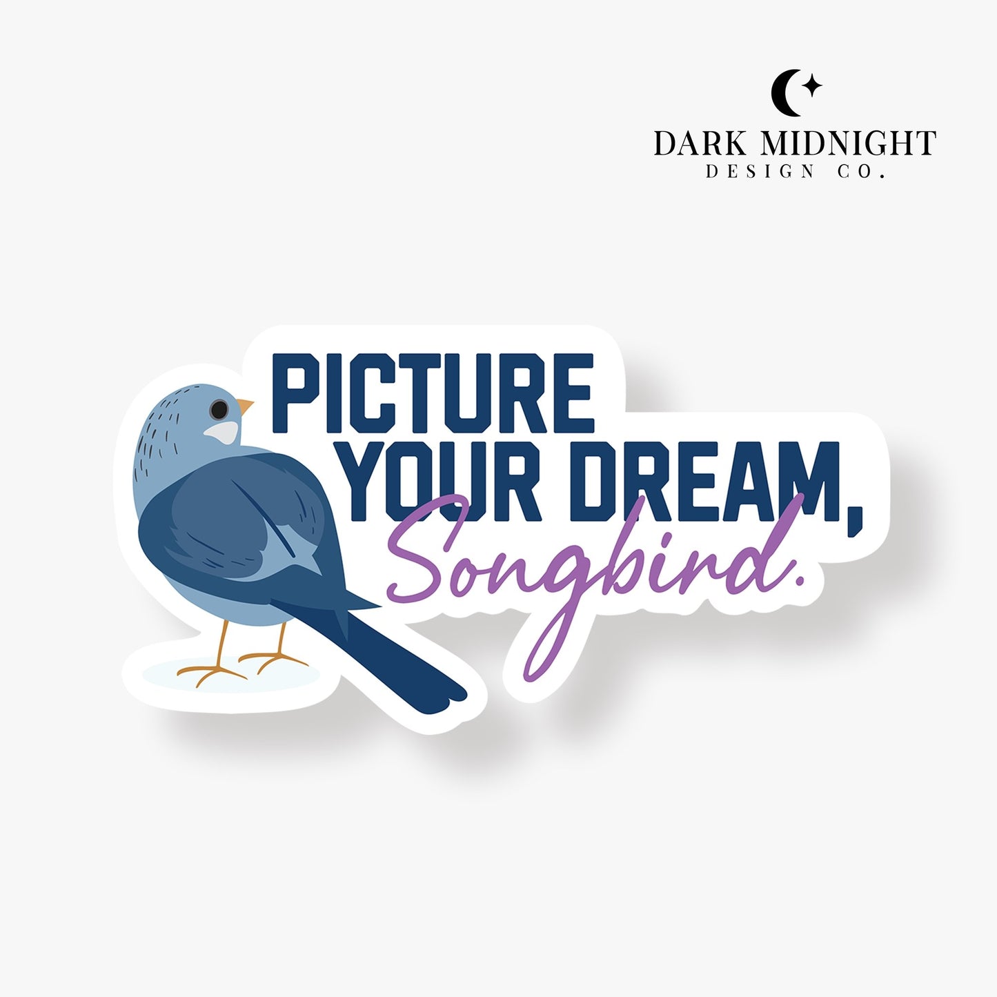Pre-Order: Songbird Sticker - Officially Licensed Vancouver Storm Series - Dark Midnight Design Co