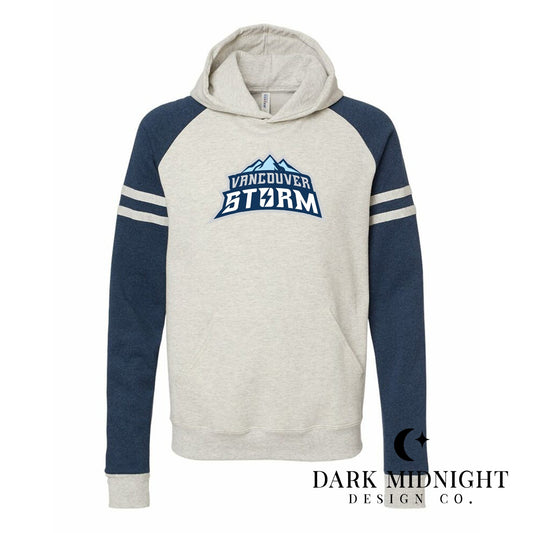 Pre-Order: Vancouver Storm Logo Hoodie - Officially Licensed Vancouver Storm Series - Dark Midnight Design Co