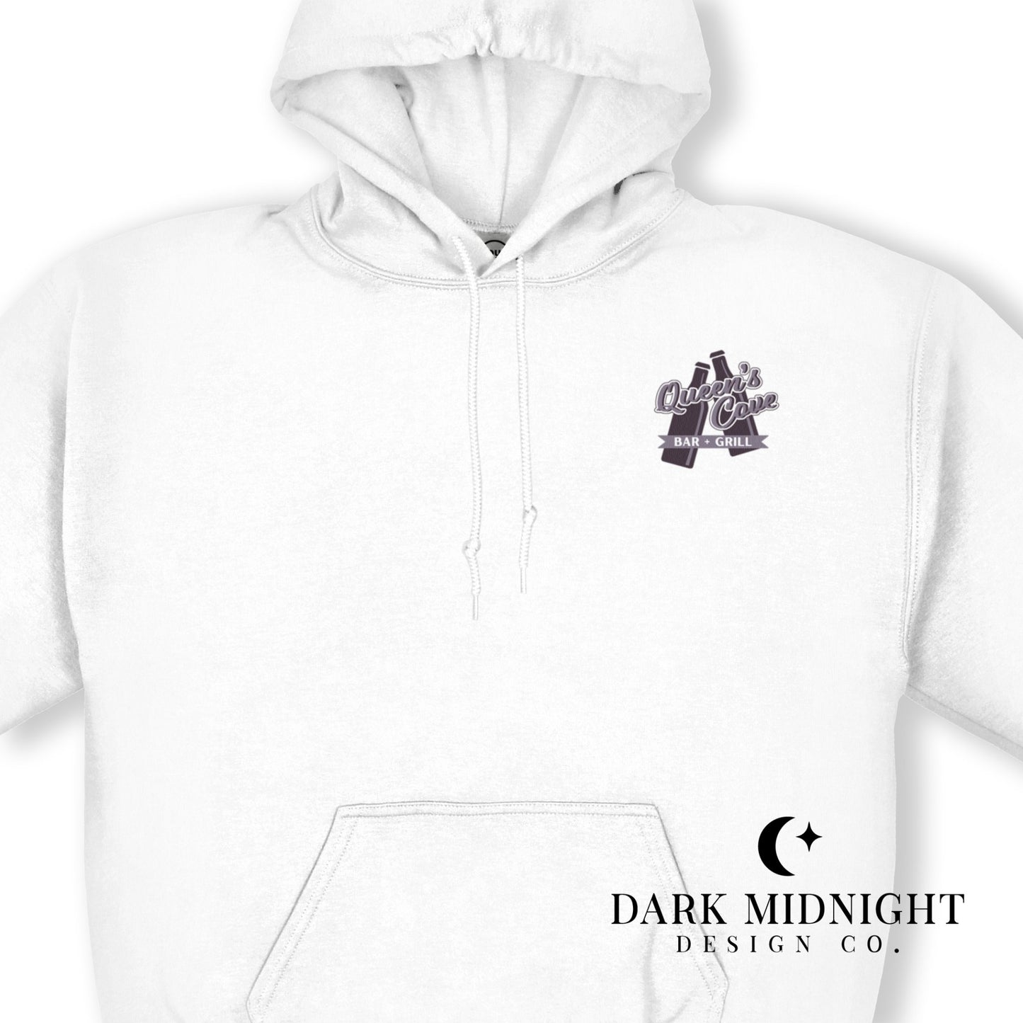 Queen's Cove Bar Logo Hoodie - Officially Licensed Queen's Cove Series - Dark Midnight Design Co