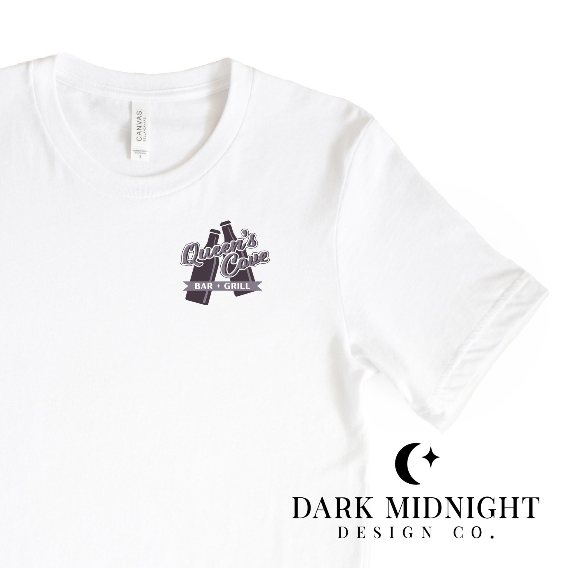Queen's Cove Bar Logo Tee - Officially Licensed Queen's Cove Series - Dark Midnight Design Co