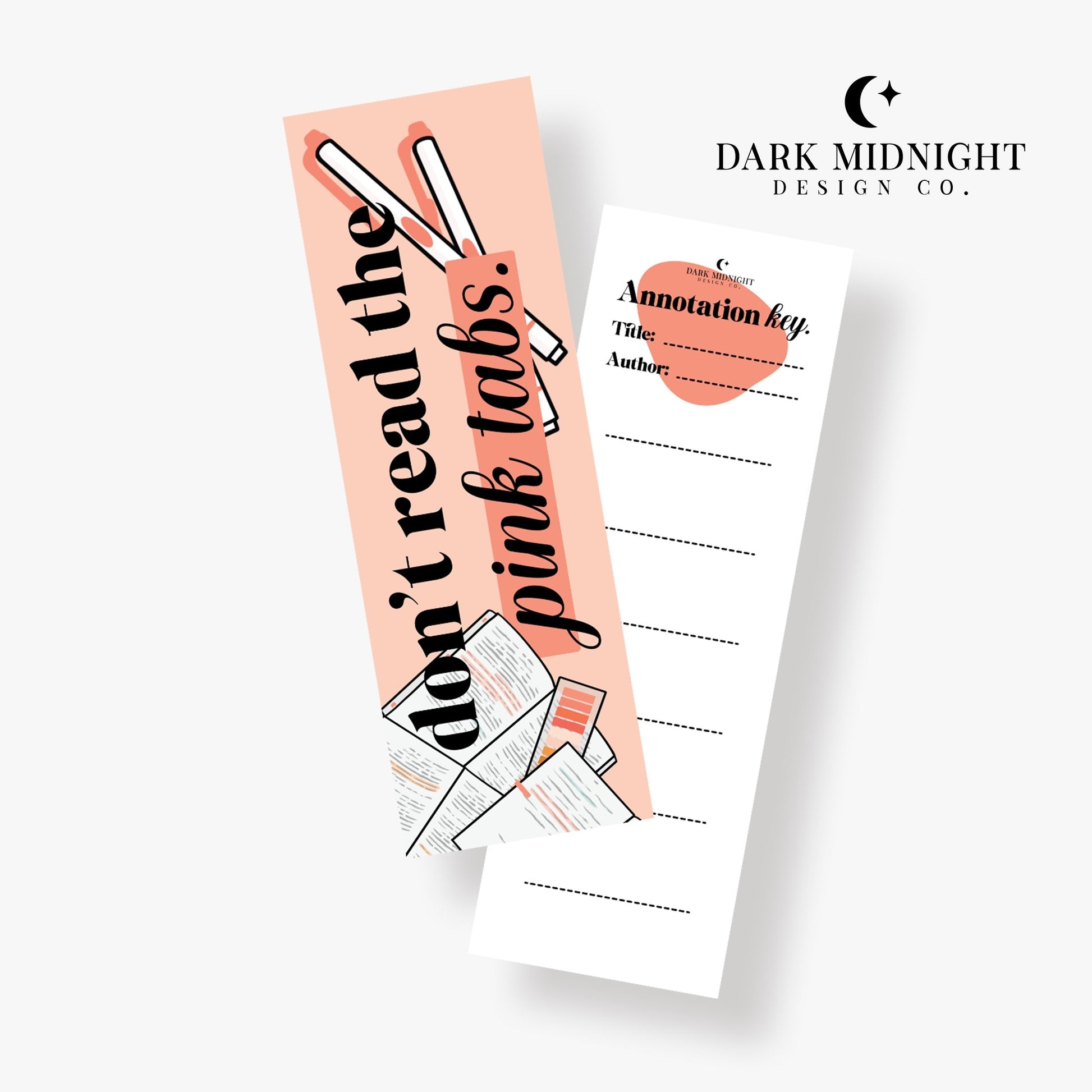 Set of 3 - Annotation Bookmarks - Dark Midnight Design Co