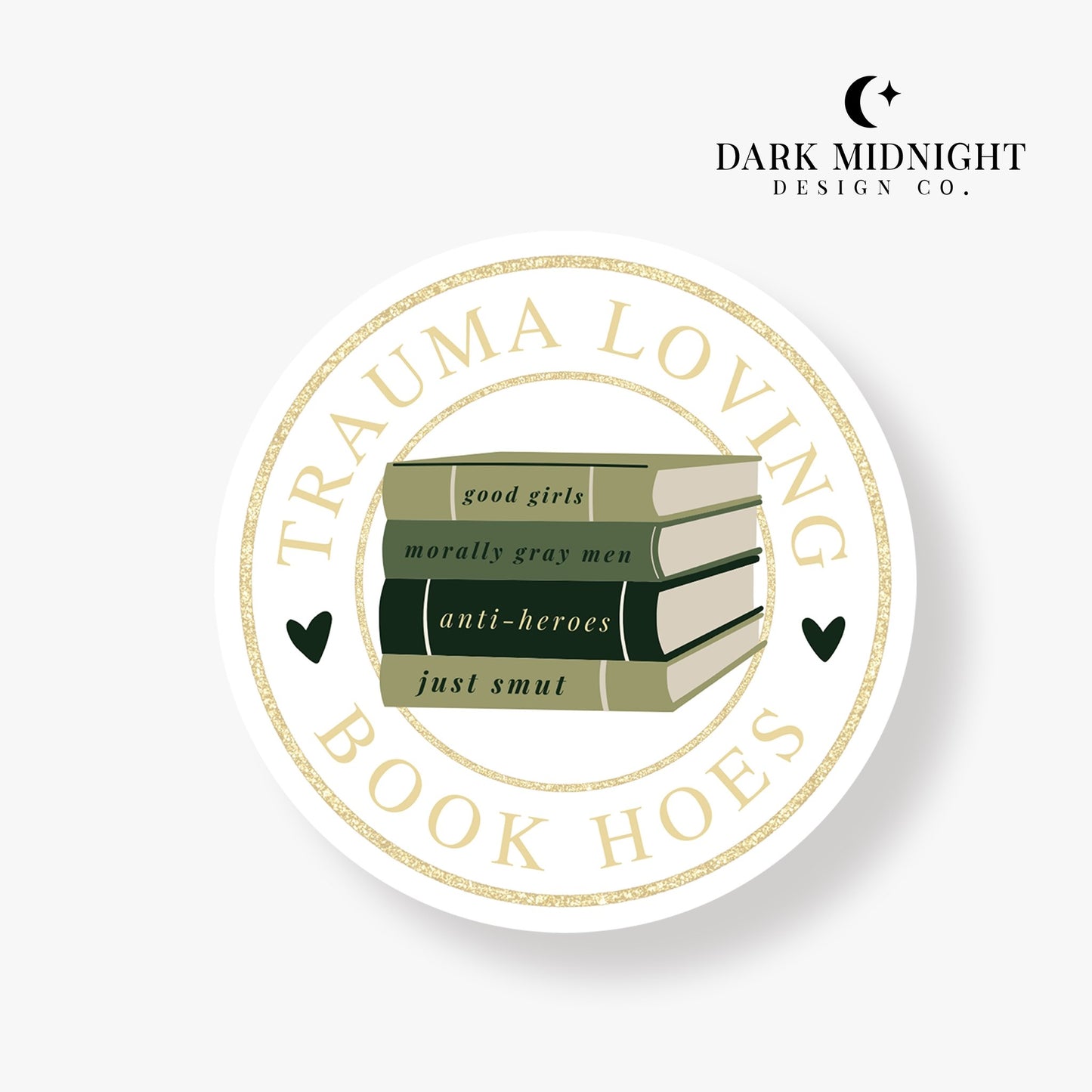 TLBH Book Club Logo Sticker - Dark Midnight Design Co