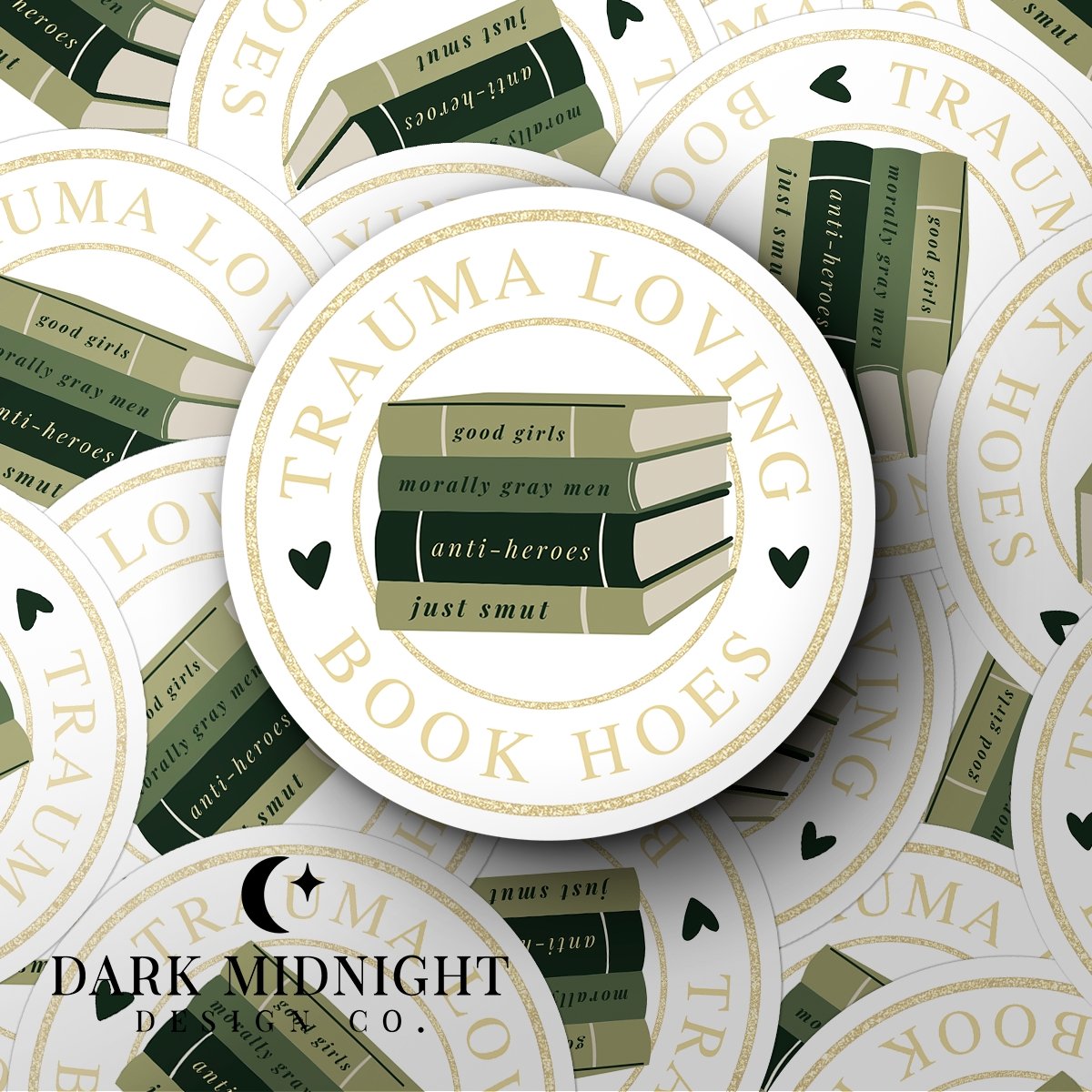 TLBH Book Club Logo Sticker - Dark Midnight Design Co