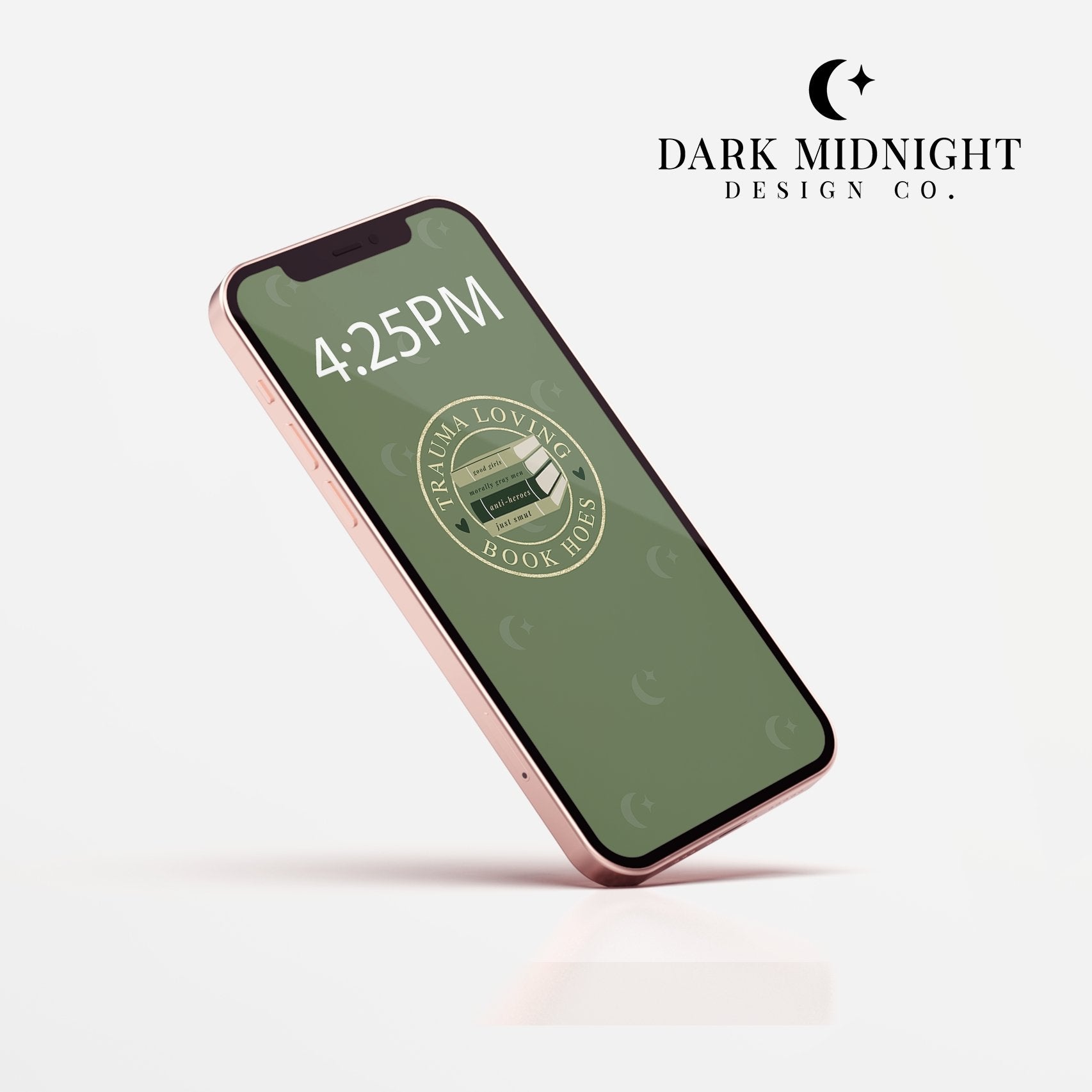 TLBH Green Phone Wallpaper - Dark Midnight Design Co