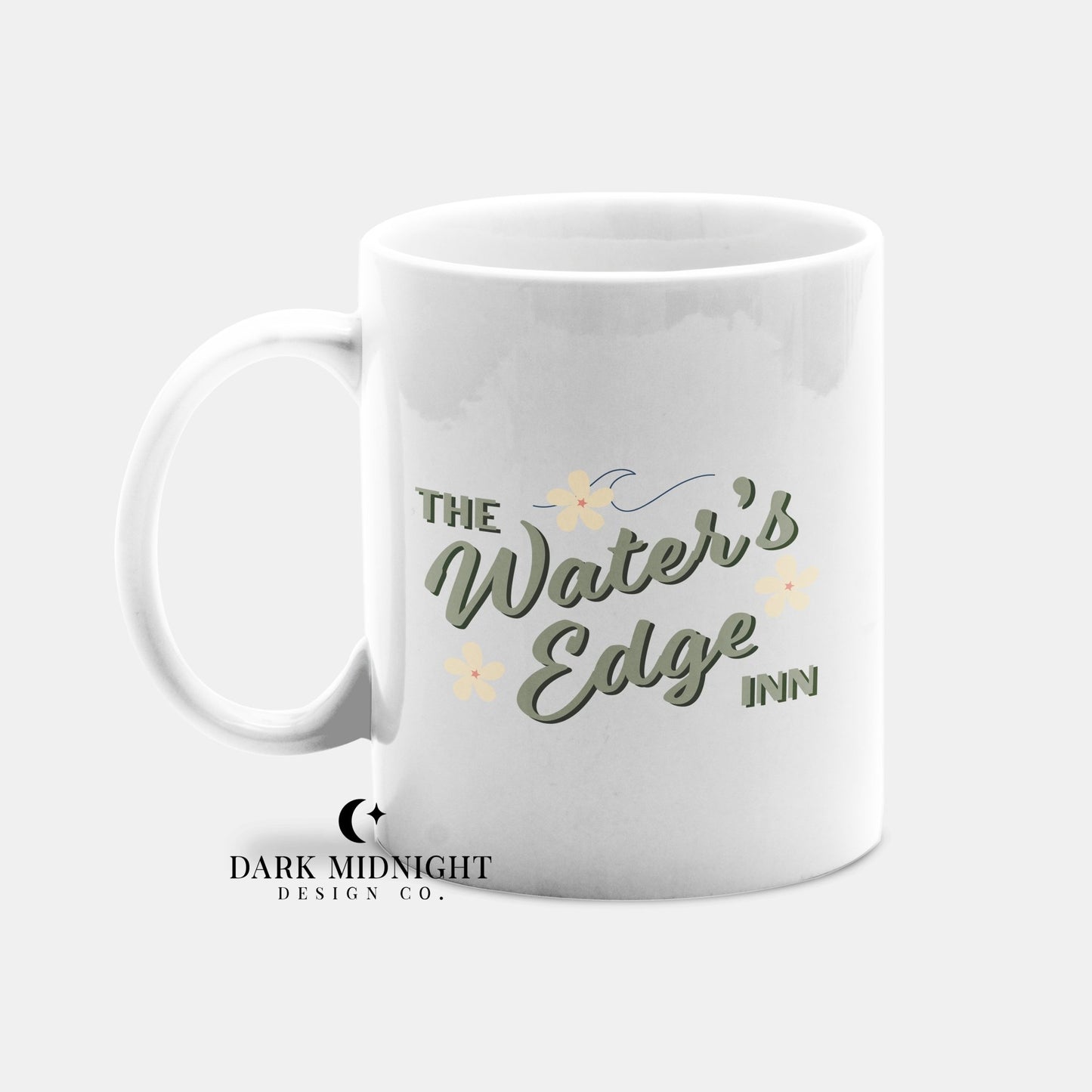 Water's Edge Inn Logo 15oz Mug - Officially Licensed Queen's Cove Series - Dark Midnight Design Co
